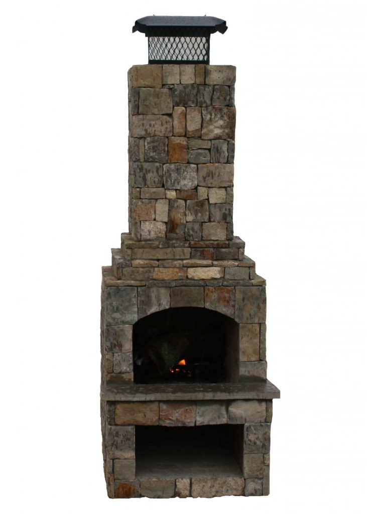 Stone Age Manufacturing 18 Inch Veranda DIY Outdoor Fireplace Kit
