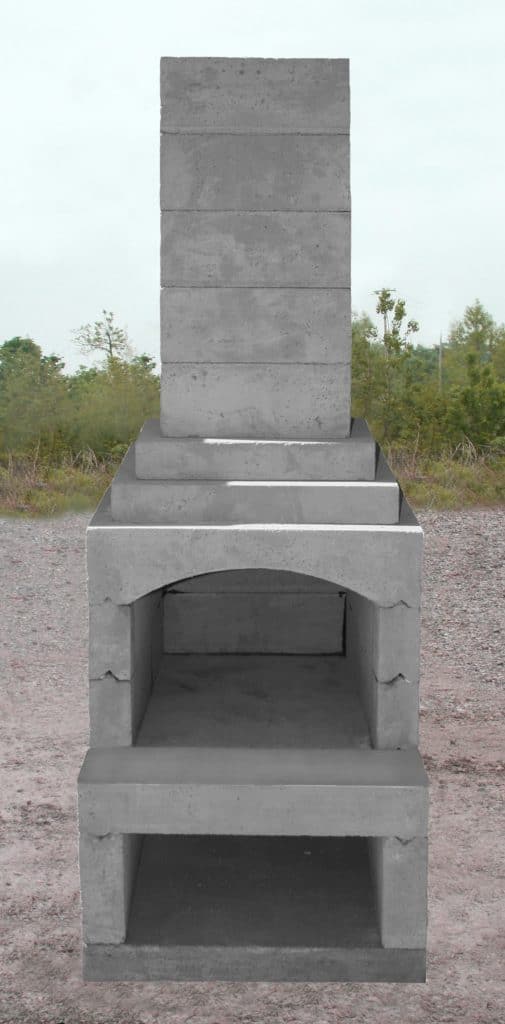 Stone Age Manufacturing 18 Inch Veranda DIY Outdoor Fireplace Kit