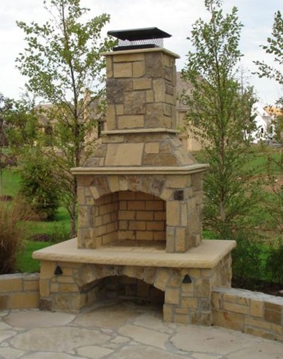Stone Age Manufacturing 24 Inch Contractor Outdoor Fireplace Kit