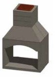 Stone Age Manufacturing 48 Inch Contractor See-Through Fireplace Kit