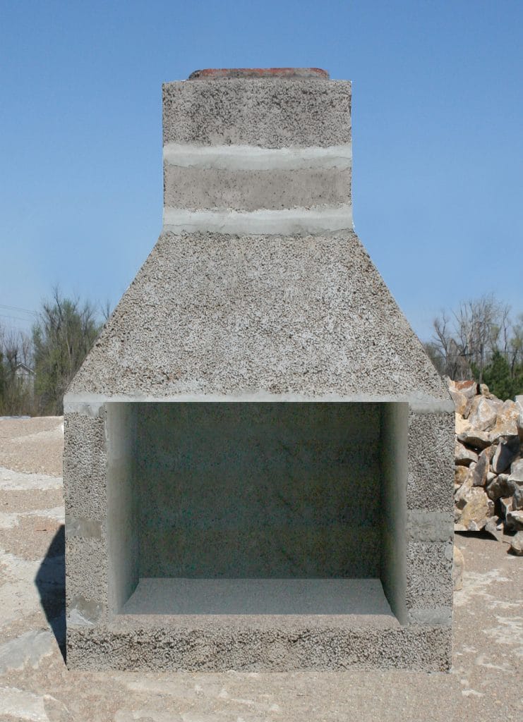 Stone Age Manufacturing 24" Patio Series Outdoor Fireplace with Straight Lintel