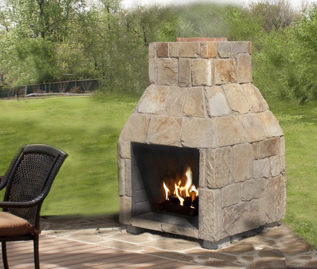 Stone Age Manufacturing 24" Patio Series Outdoor Fireplace with Straight Lintel
