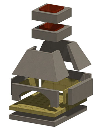 Stone Age Manufacturing 34" Vecchio Masonry Pizza Oven Kit