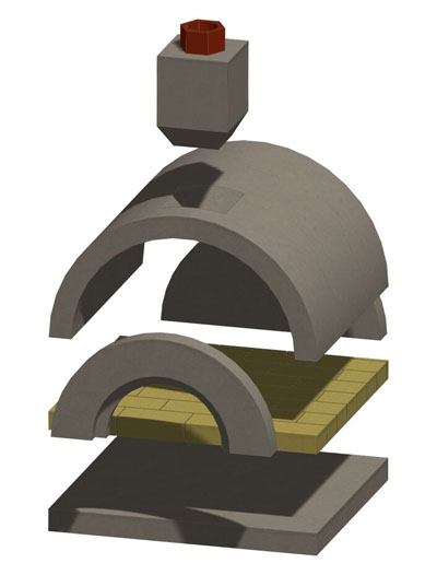 Stone Age Manufacturing 36" Mezzo Masonry Pizza Oven
