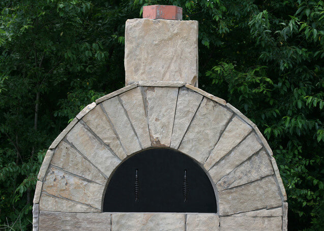 Stone Age Manufacturing 36" Mezzo Masonry Pizza Oven and Combination Fireplace