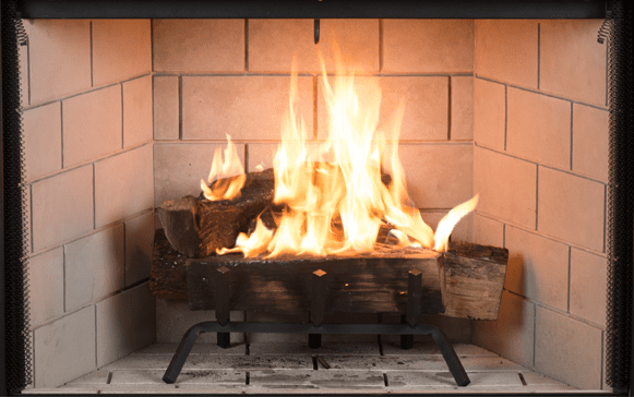 Superior 38 Inch Wood-Burning Fireplace Firebox with Stacked Grey Liner - WRT3538WS
