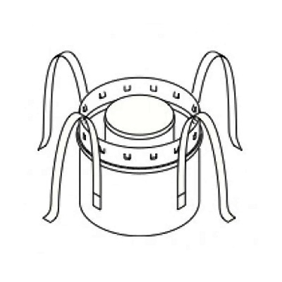 Superior 8DM Chimney Support - For 8-Inch Inner Diameter 8DM Chimney