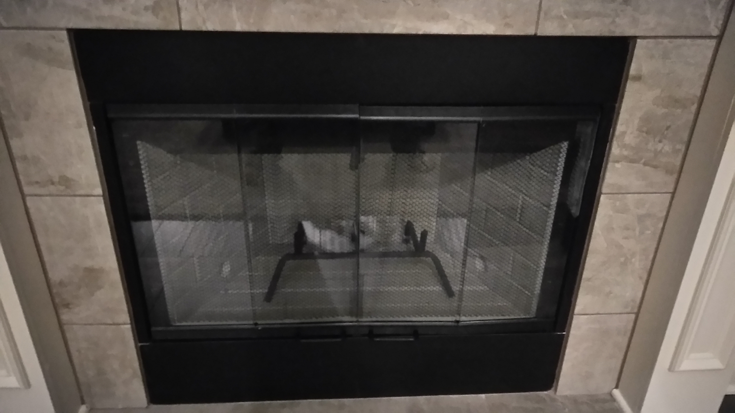 Superior/IHP BDB 36 Inch Bi-Fold Tempered Glass Fireplace Doors - Black