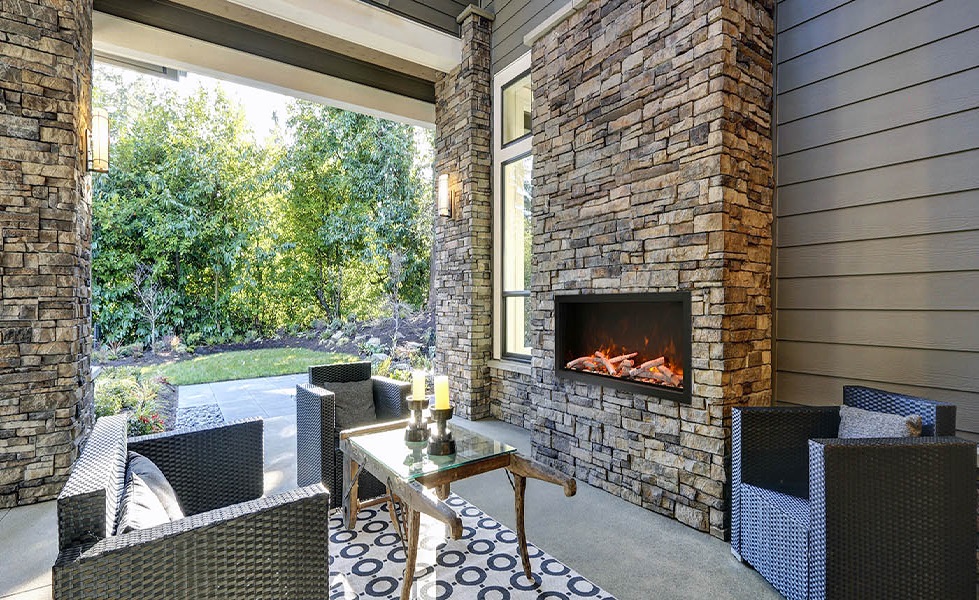 Remii 33 Inch WM Smart Indoor/Outdoor Electric Fireplace