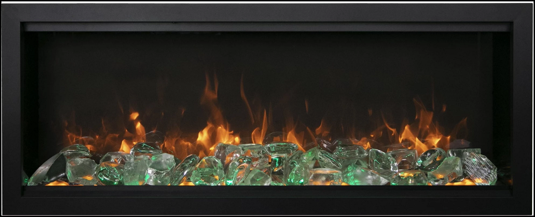 Amantii Symmetry Bespoke Xtra Tall 75 Inch Wall Mount Electric Fireplace