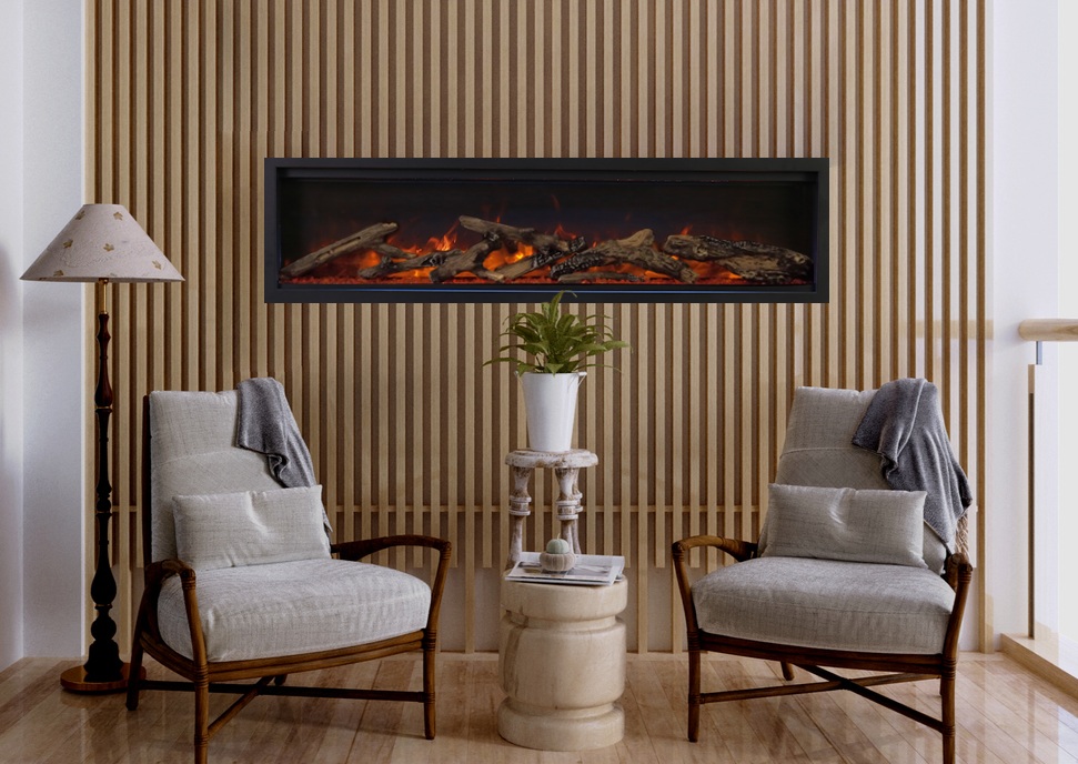 Amantii 50 Inch Symmetry Lumina Wall-Mounted Linear Electric Fireplace