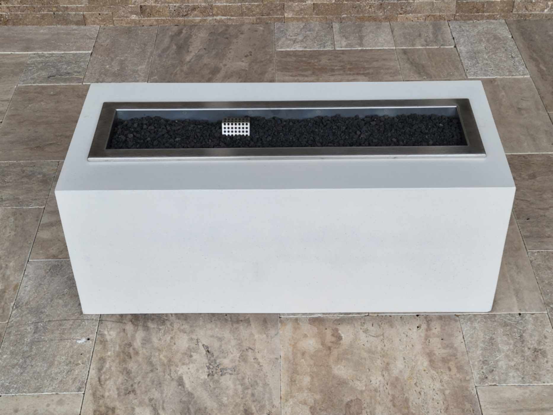 TessaRai Collection 44 Inch Rectangular Two-Piece Propane Fire Table