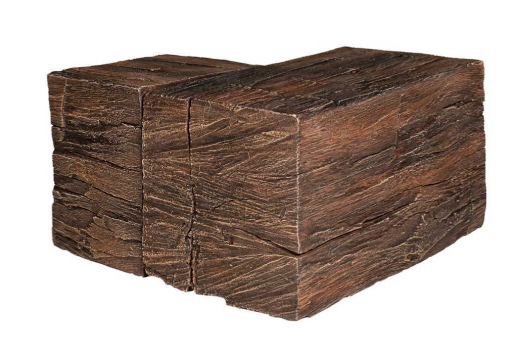 Lexington Hearth Corner Mantel for Tobacco Barn Non-Combustible Mantel Shelves