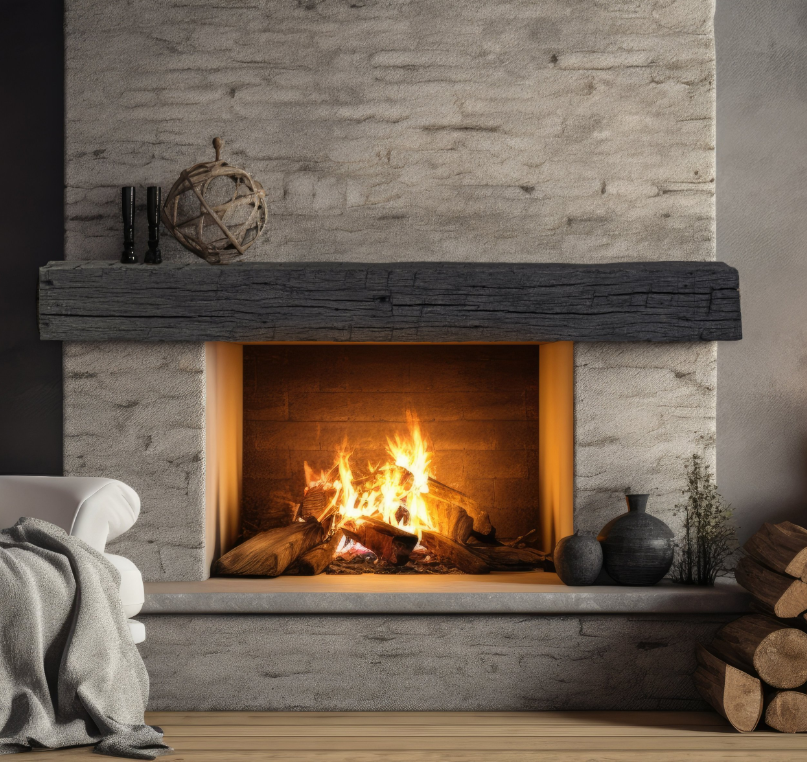 Lexington Hearth Tobacco Barn Non-Combustible Mantel Shelf