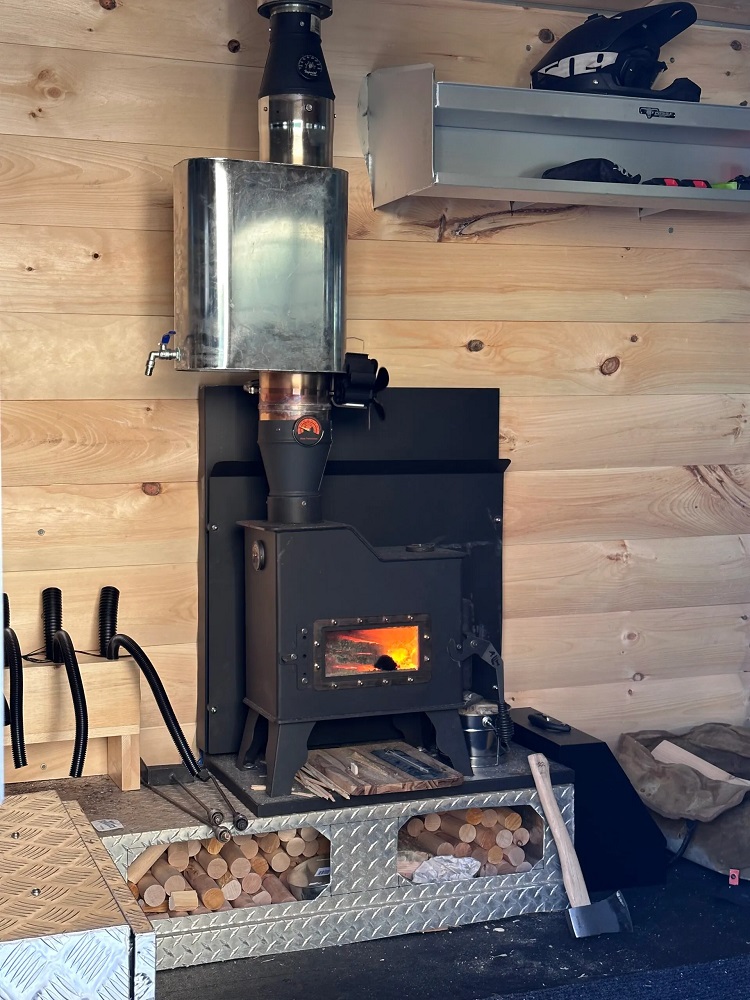 Flame Innovation 22 Inch Caboose Tiny Wood Stove