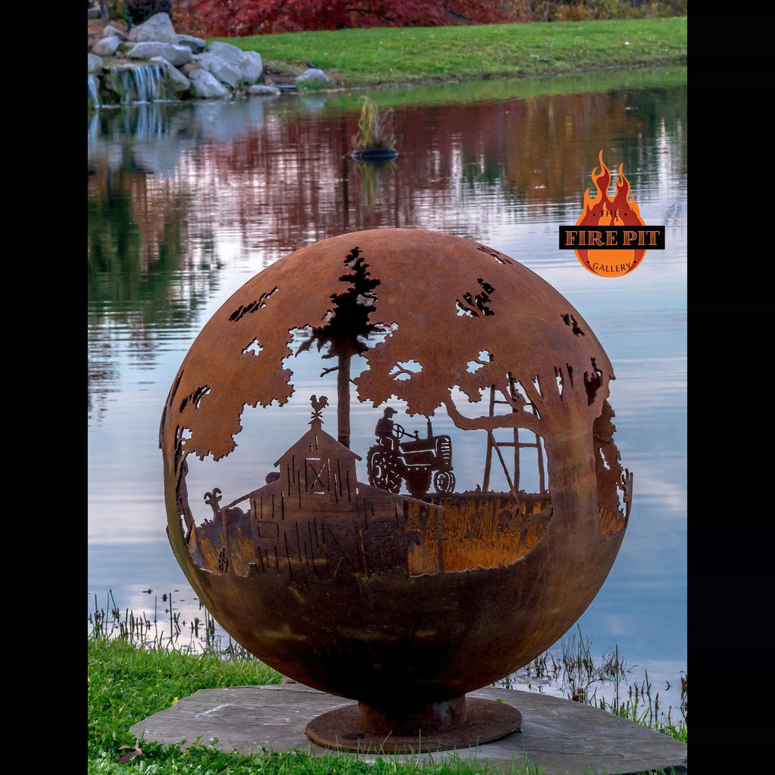 The Fire Pit Gallery 37 Inch Appel Crisp Farms Sphere Fire Pit