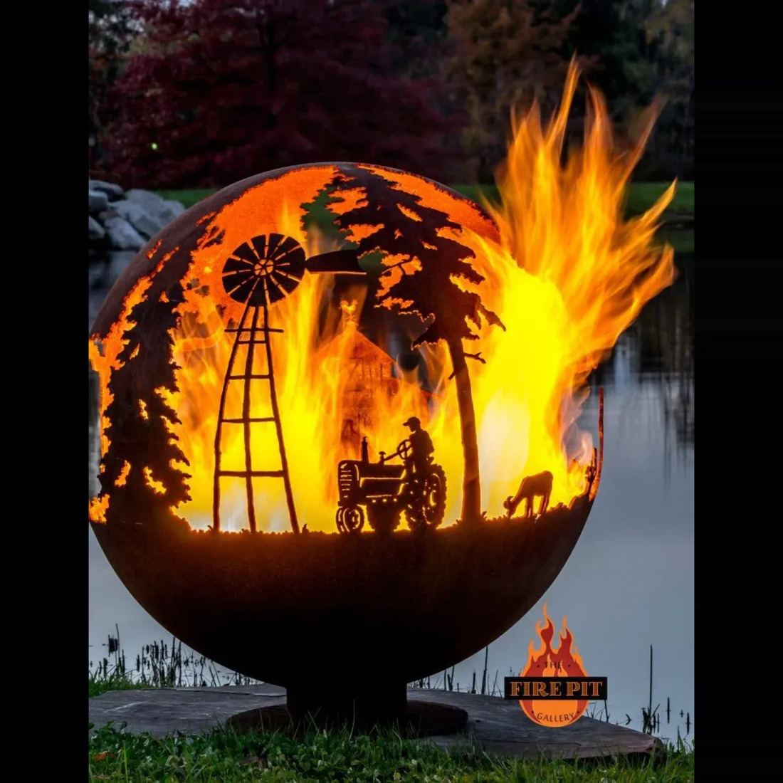 The Fire Pit Gallery 37 Inch Appel Crisp Farms Sphere Fire Pit