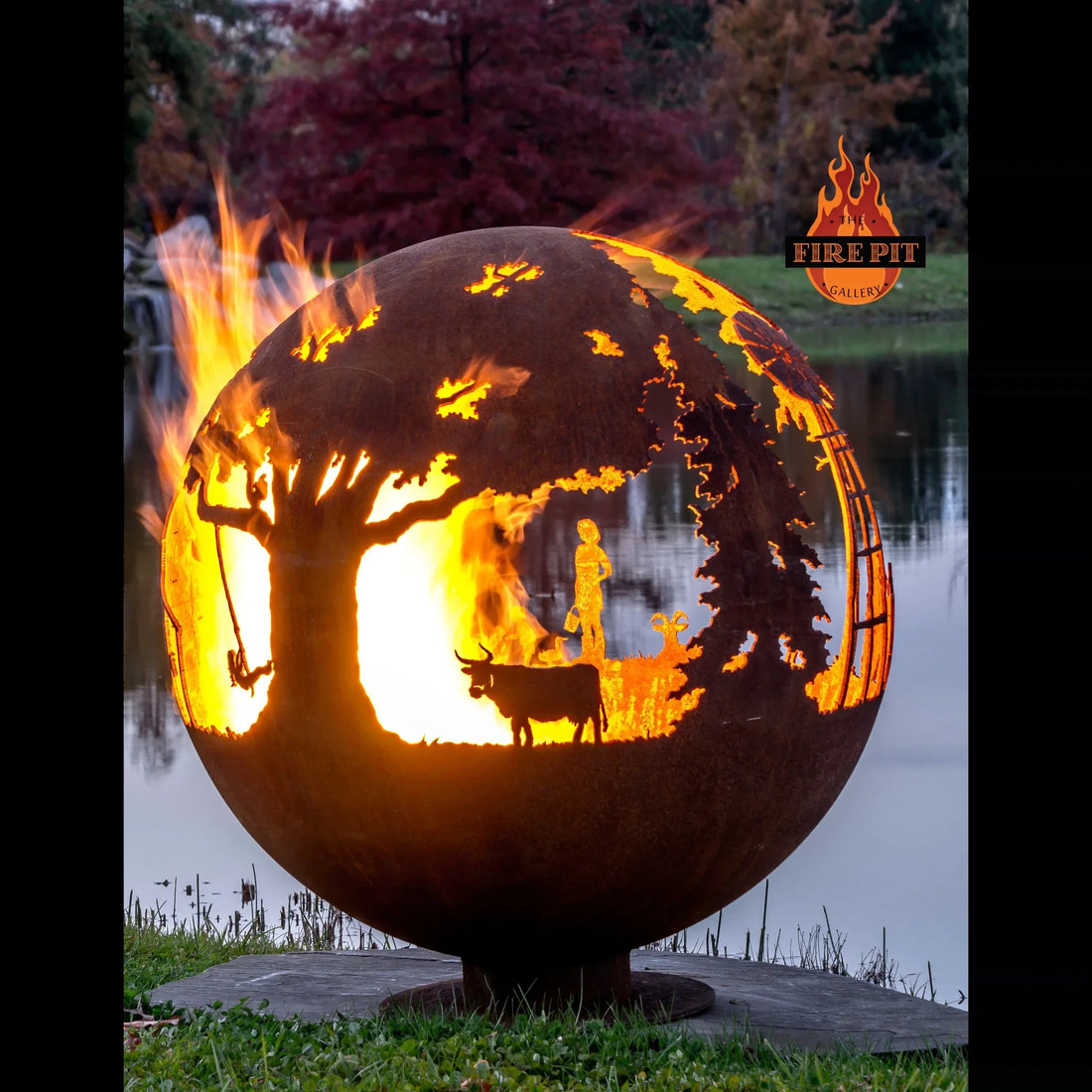 The Fire Pit Gallery 37 Inch Appel Crisp Farms Sphere Fire Pit