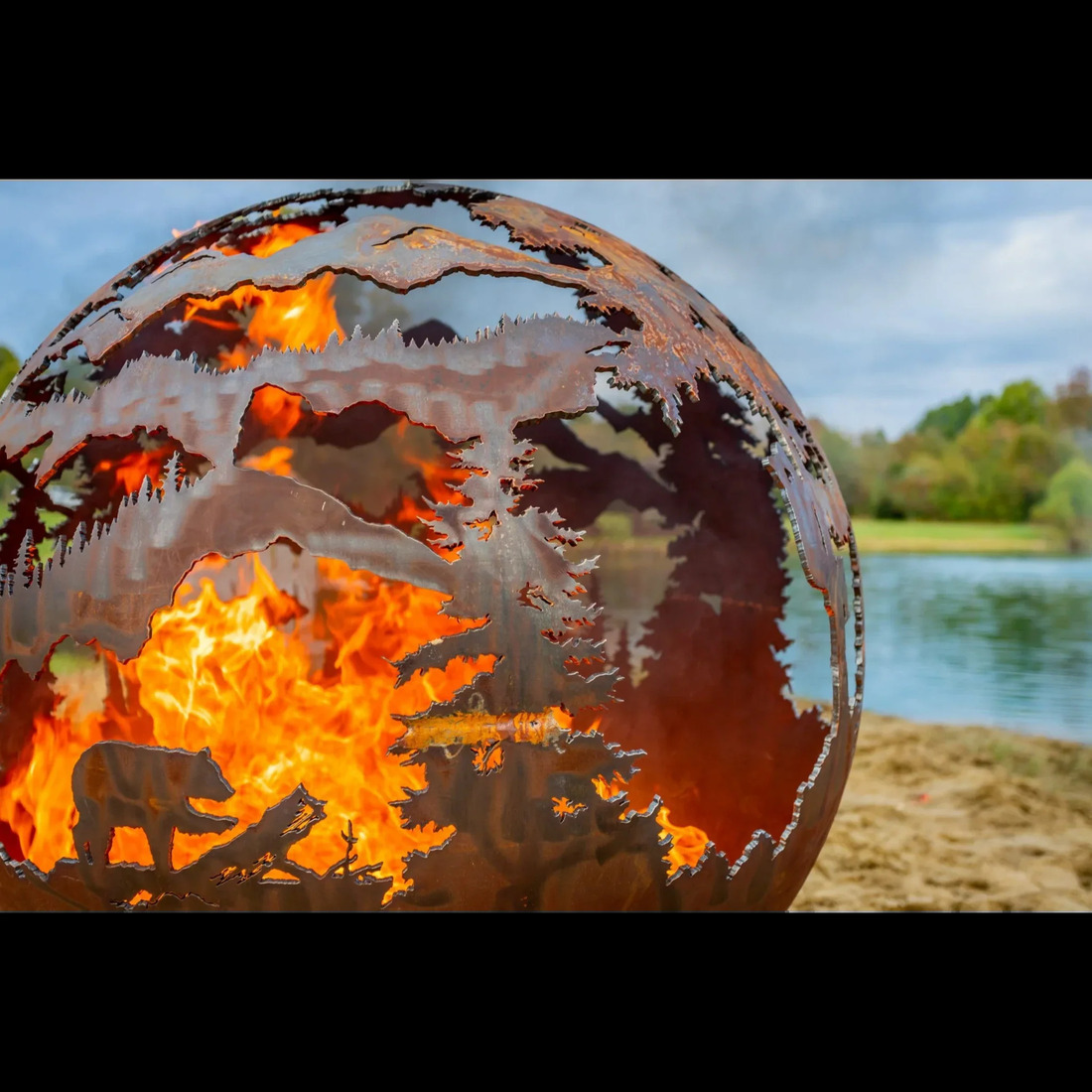 The Fire Pit Gallery 37 Inch Smokey Mountains Sphere Fire Pit