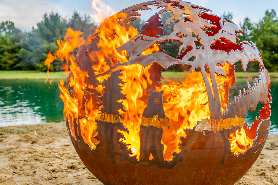 The Fire Pit Gallery 37 Inch Smokey Mountains Sphere Fire Pit