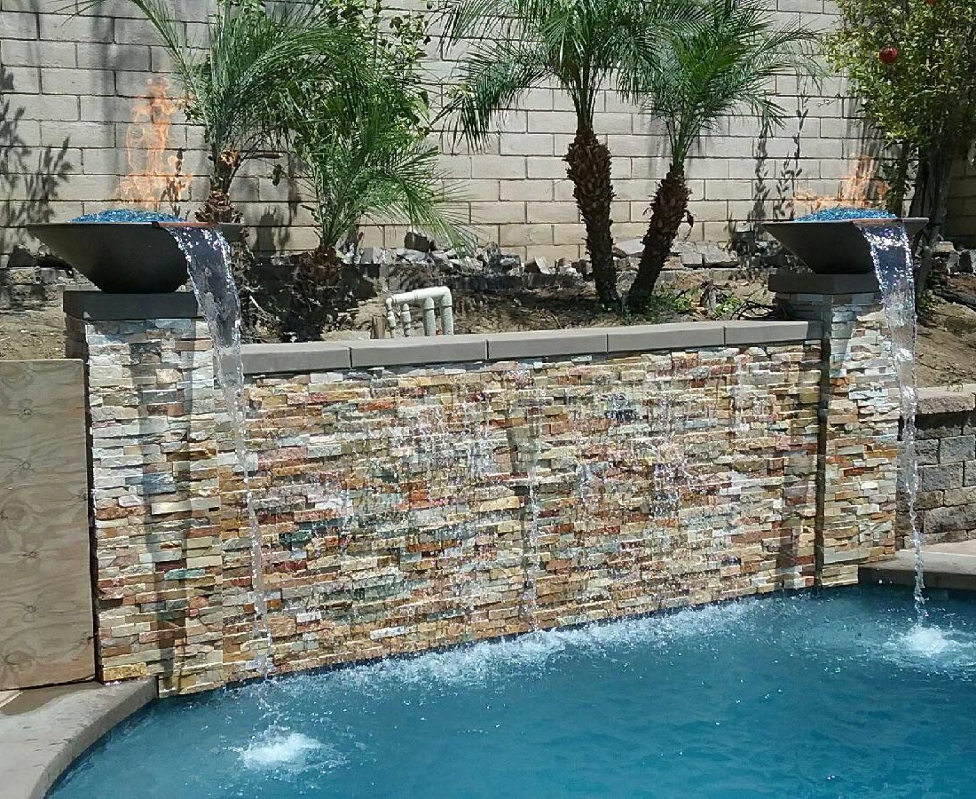 The Outdoor Plus 36 Inch Cazo Hammered Copper Gas Fire and Water Bowl