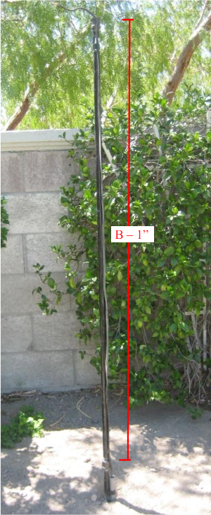 Fire By Design Aluminum Powder Coated Pole for Tiki Torches