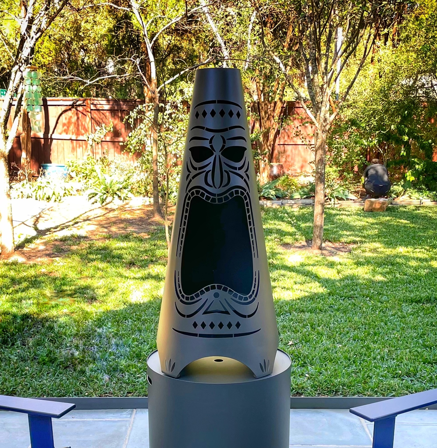 Modfire 4 Foot Tribalfire Outdoor Wood Burning  Chiminea