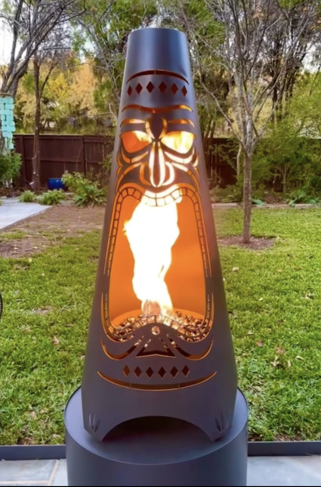 Modfire 4 Foot Tribalfire Outdoor Wood Burning  Chiminea