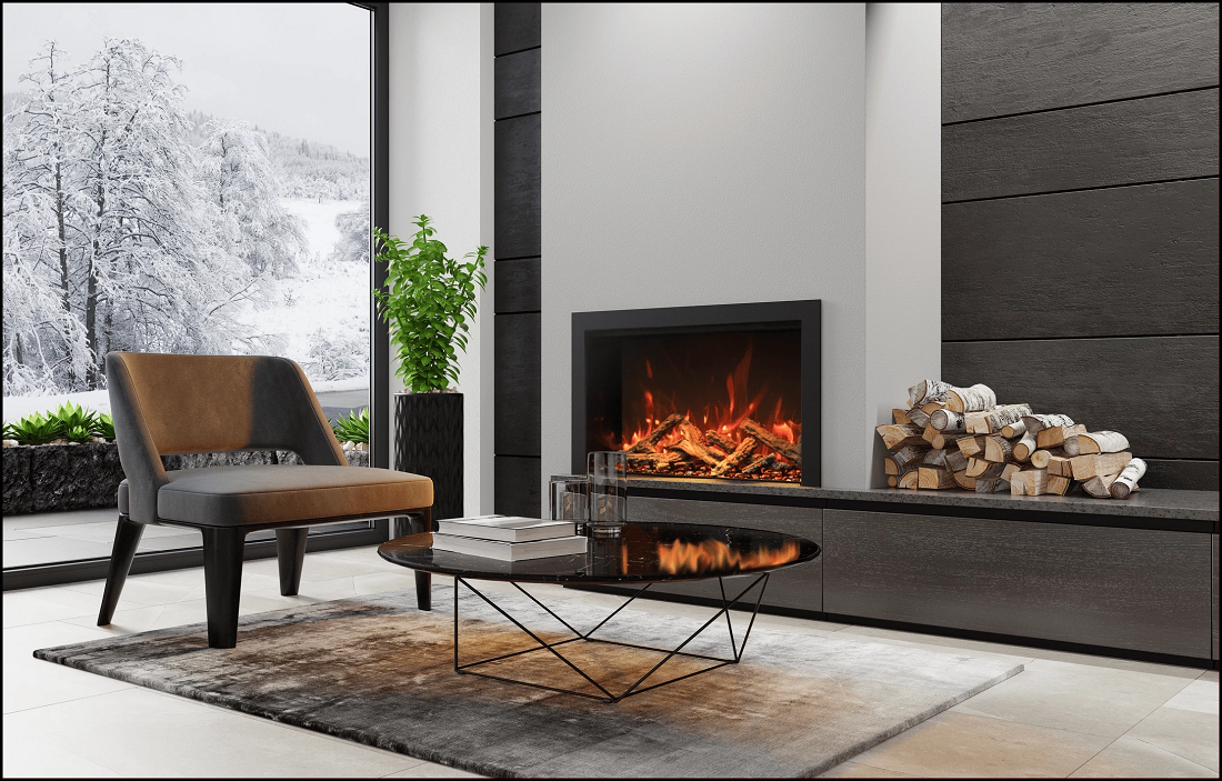 Amantii 30 Inch TRD Bespoke Wall Mount Electric Fireplace