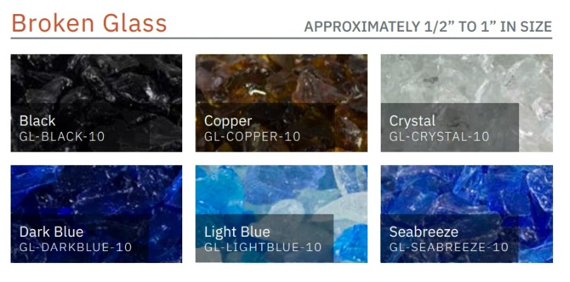 TrueFlame Fire Pit Fire Glass Media - 10 Pounds