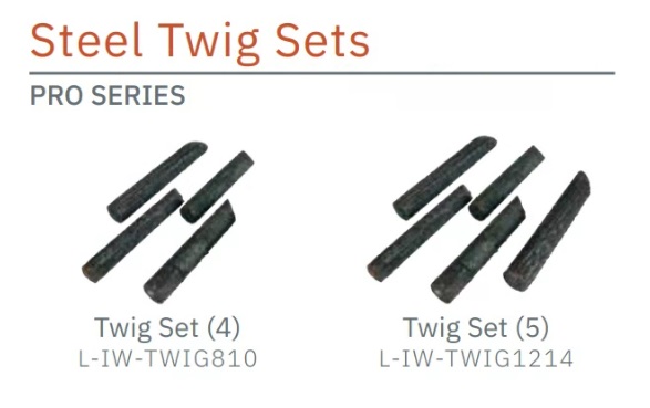 TrueFlame Pro Series Steel Fire Pit Twig Set