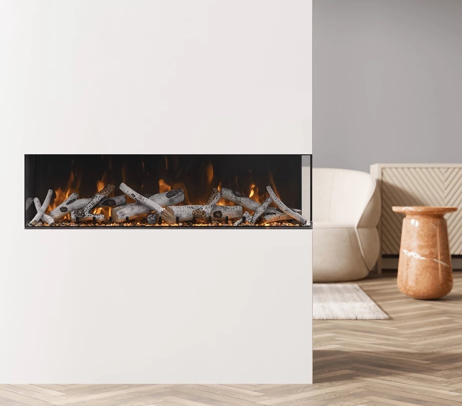Amantii 44 Inch Tru View XL Bay Front Smart Electric Fireplace