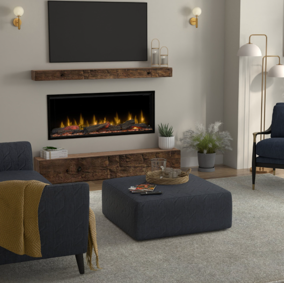 Dimplex 50 Inch Ignite Ultra Built-In Bay Front Linear Electric Fireplace with Corner Options
