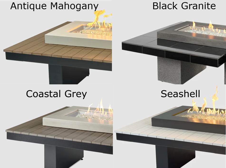Outdoor Greatroom Company 64 Inch Uptown Linear Gas Fire Table - DSI