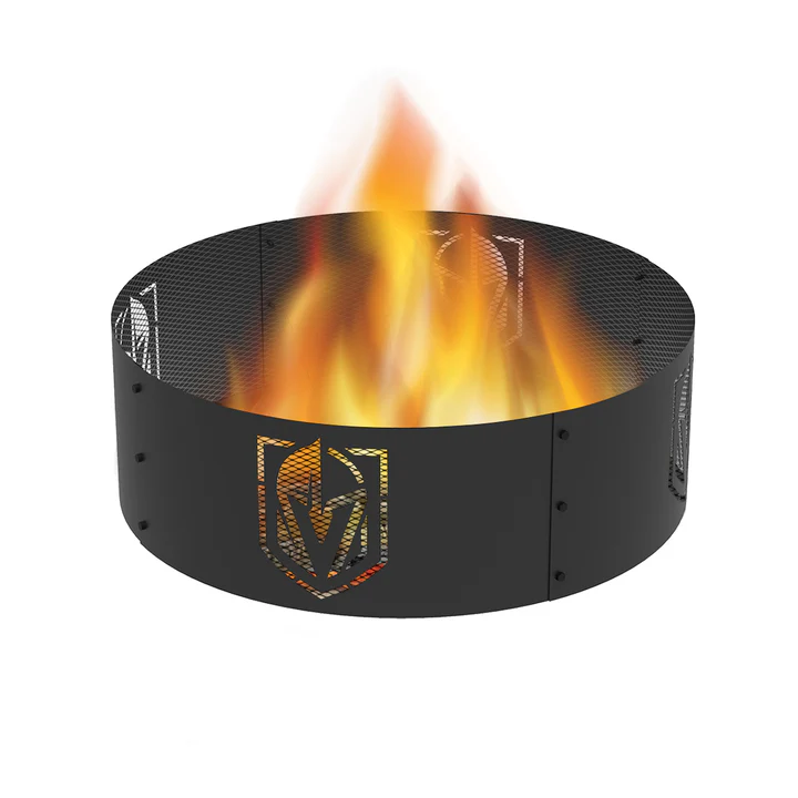 Blue Sky Vegas Golden Knights 36 Inch Round Woodburning NHL Fire Ring