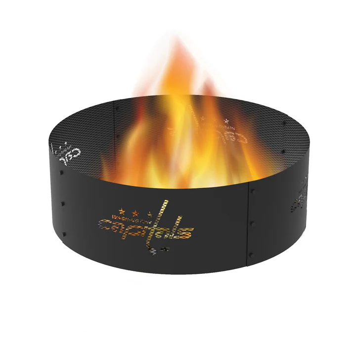Blue Sky Washington Capitals 36 Inch Round Woodburning NHL Fire Ring