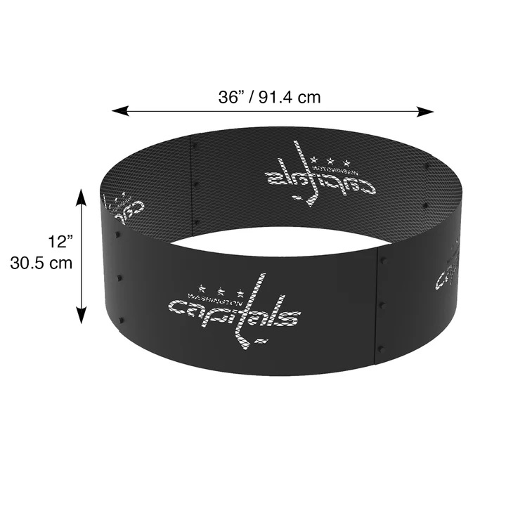 Blue Sky Washington Capitals 36 Inch Round Woodburning NHL Fire Ring