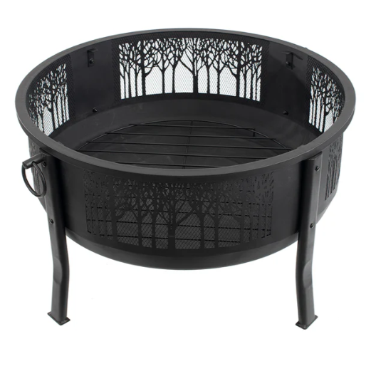 Blue Sky 33 Inch Round Barrel Wood Burning Fire Pit
