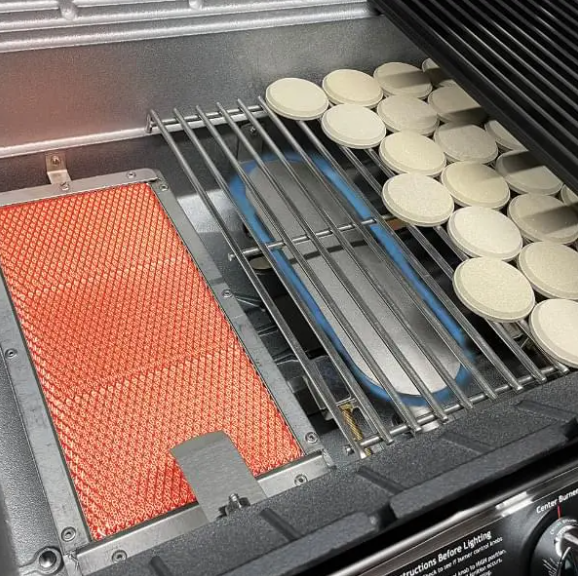 MHP Grills 27 Inch WHRG4 Cast Aluminum Hybrid Gas Grill Head with SearMagic Grids