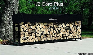 Woodhaven 10 Foot Log Rack with Seasoning Cover