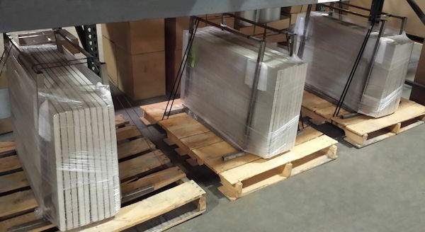 MC Refractory 42 x 24 Inch Large Brick Refractory Fireplace Panel