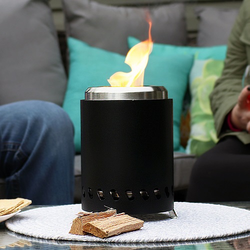 SunnyDaze 6 Inch Portable Tabletop Smokeless Woodburning Fire Pit