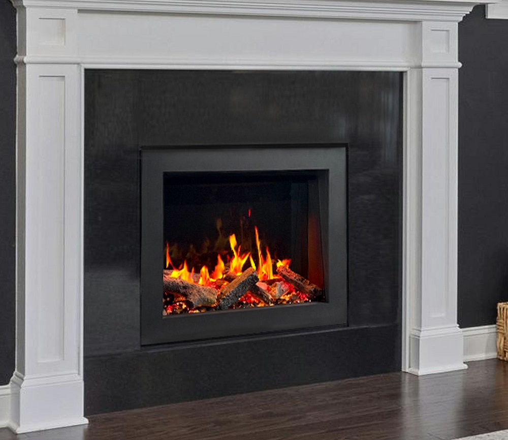 Litedeer Homes 32 Inch Litestar Smart Electric Fireplace Insert with Breathing Oak Logs