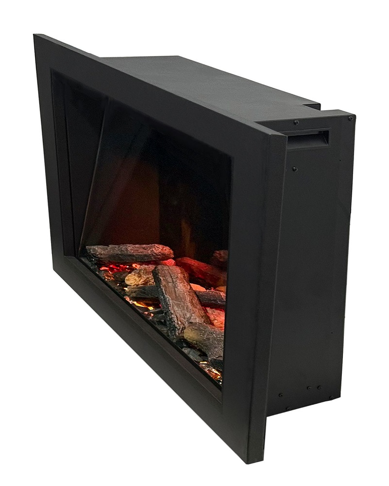 Litedeer Homes 35 Inch Litestar Smart Electric Fireplace Insert with Breathing Oak Logs