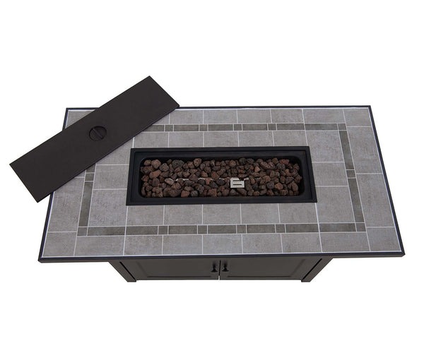 Sunjoy 44 x 22 Inch Hartnell Propane Fire Table