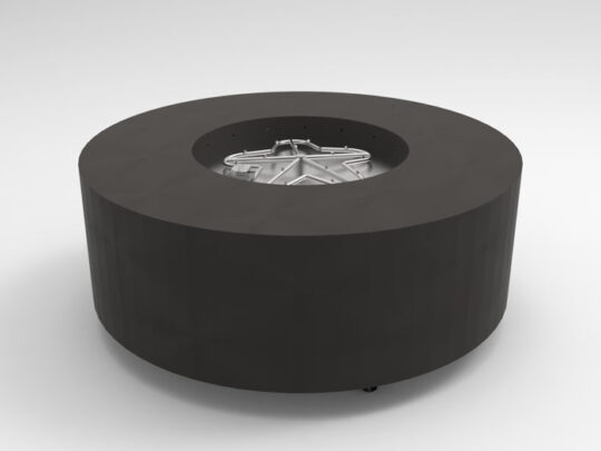 HPC 48 Inch Agni Round Gas Fire Pit - Hi/Low Electronic Ignition