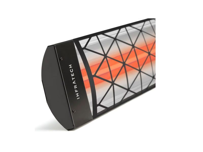 Infratech Comfort Contemporary Motif 6000W Dual Element Electric Patio Heater - 277V