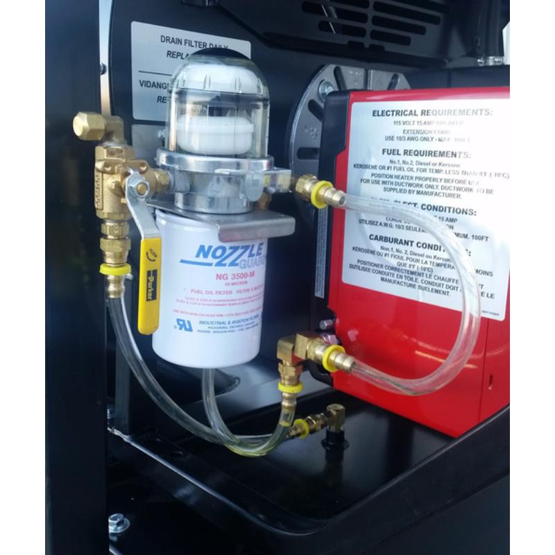 Flagro 390K BTU Recirculating Hood Diesel Indirect Fired Heater with Bulk Fuel Tank