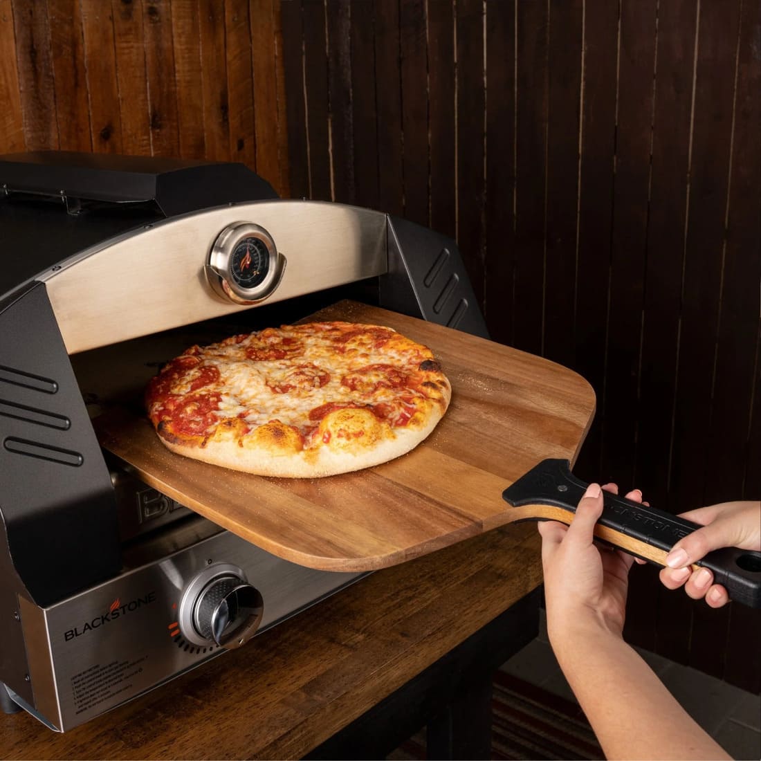 Blackstone 12 Inch Acacia Wood Pizza Peel with Handle