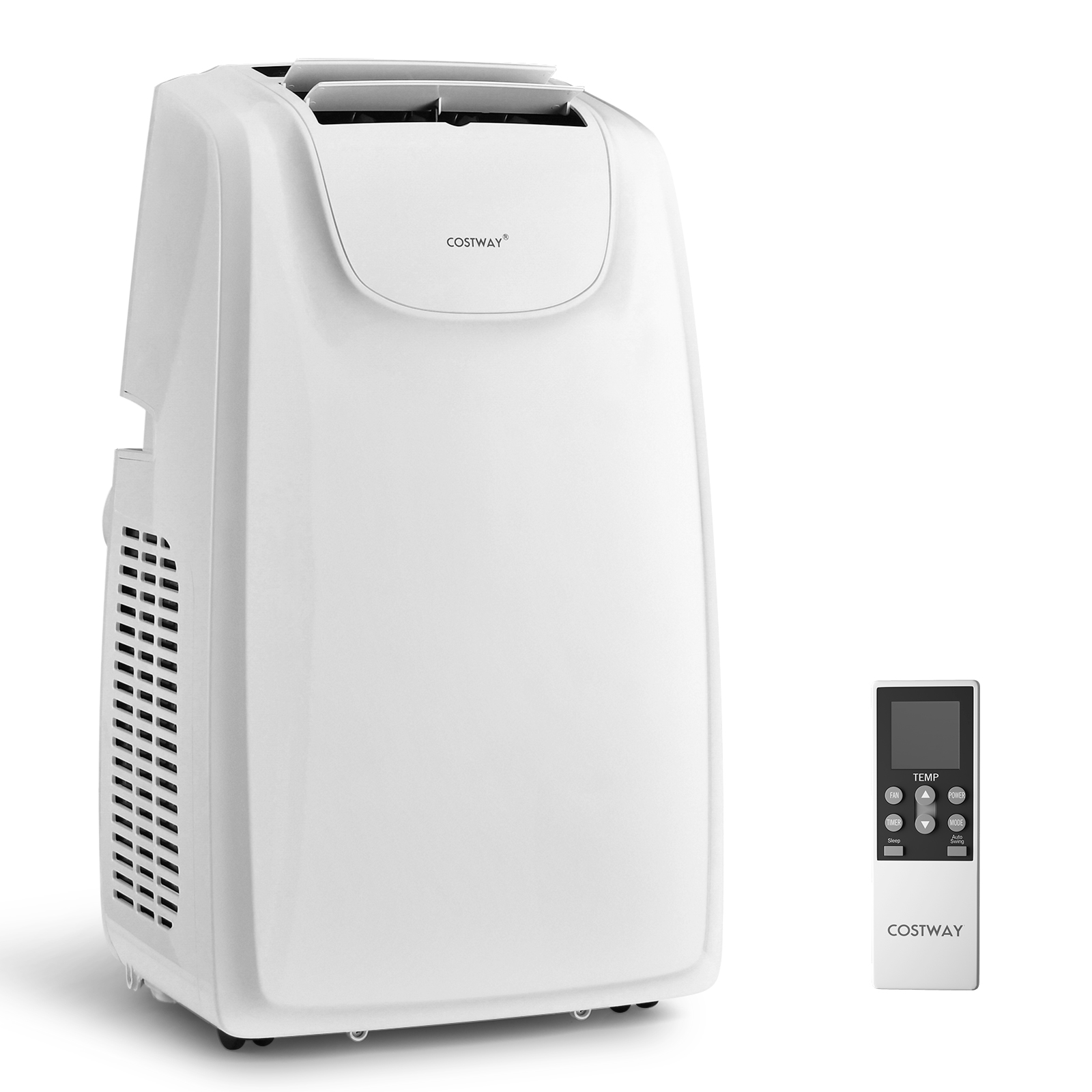 Costway 29 Inch 12K BTU ASHRAE Dual Hose Portable Air Conditioner